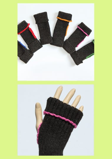 Knitted Fingerless Mitts