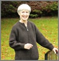 Knitted Zipped Cardigan